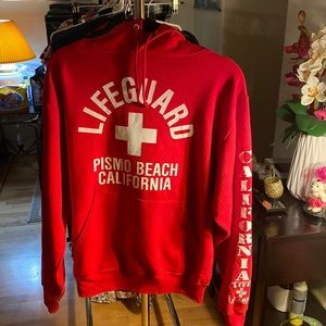 LIFEGUARD PISMO BEACH RED SWEATSHIRT